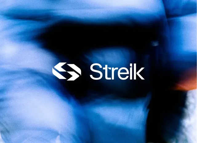 Streik logo, geometric, minimal, light