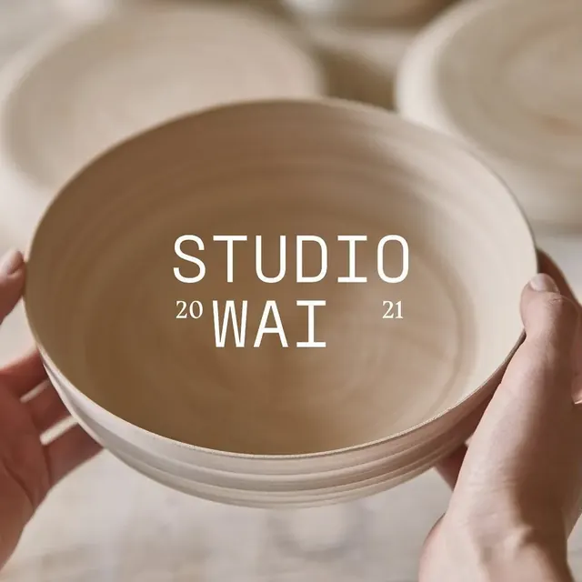 Studio Wai logo, minimal, luxury, light