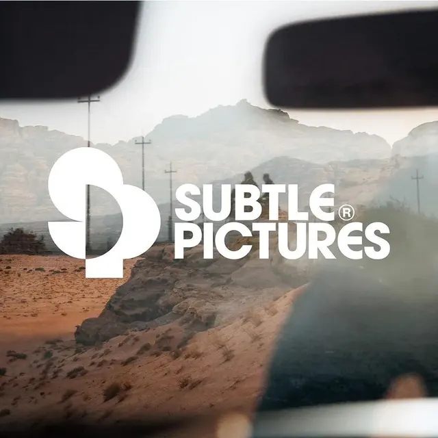 Subtle Pictures logo, geometric, minimal, light