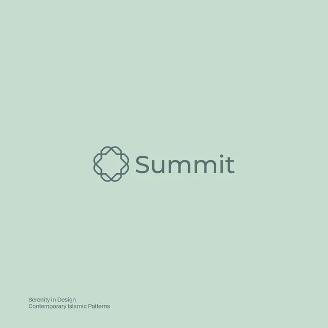 Summit logo, geometric, minimal, cool