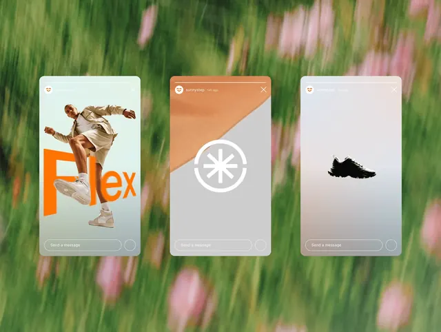 SunnySTEP social story templates over motion-blurred meadow, minimal, photographic, pastel
