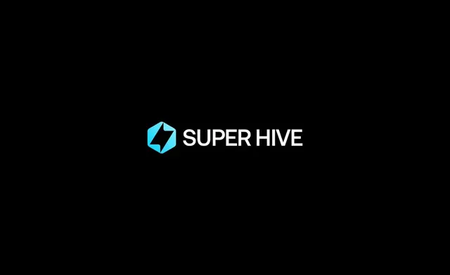 Super Hive logo, geometric, minimal, cool