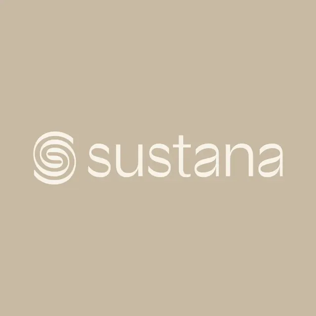Sustana logo, minimal, geometric, light
