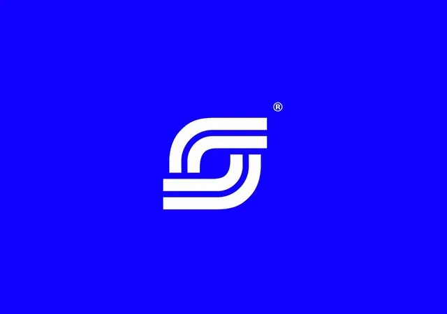 Swell logo, geometric, minimal, light