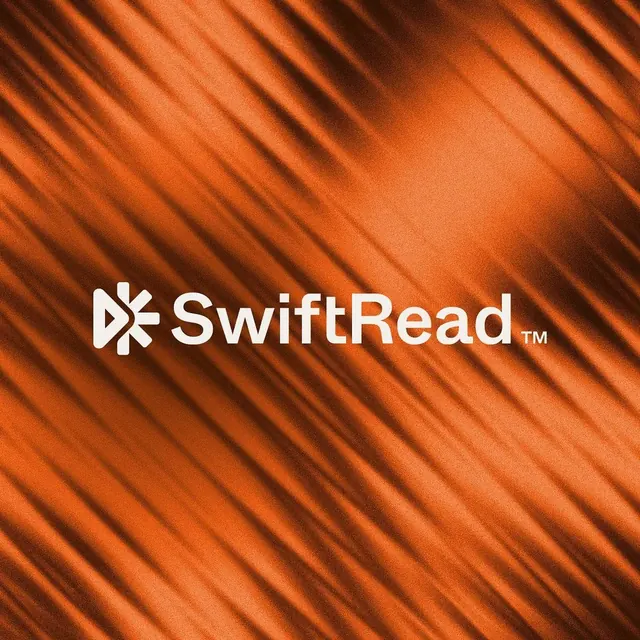 SwiftRead logo, geometric, minimal, light