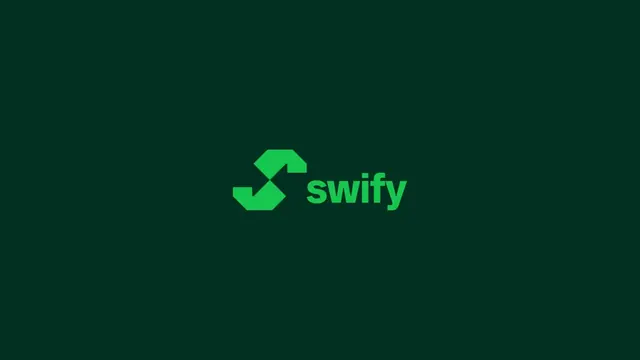 Swify logo, geometric, minimal, cool