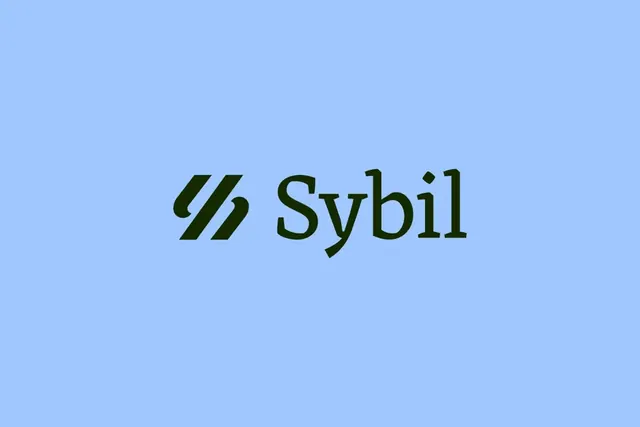 Sybil logo, geometric, minimal, cool
