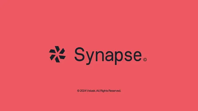 Synapse logo, geometric, minimal, dark