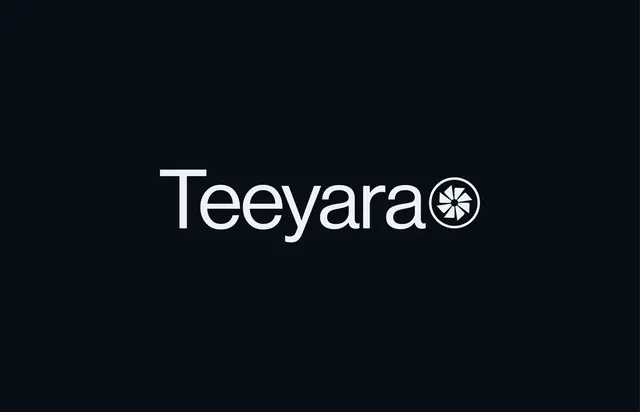 Teeyara logo, minimal, geometric, light