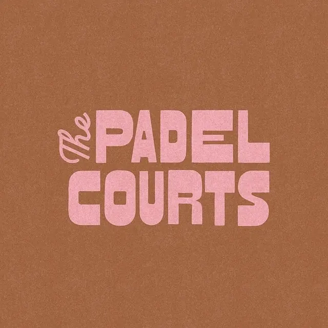 The Padel Courts logo, minimal, earthy
