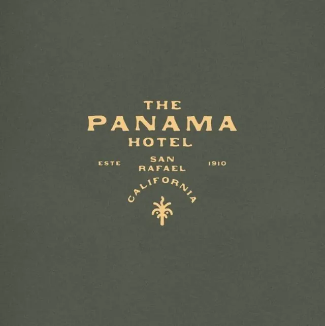 The Panama Hotel logo, luxury, warm