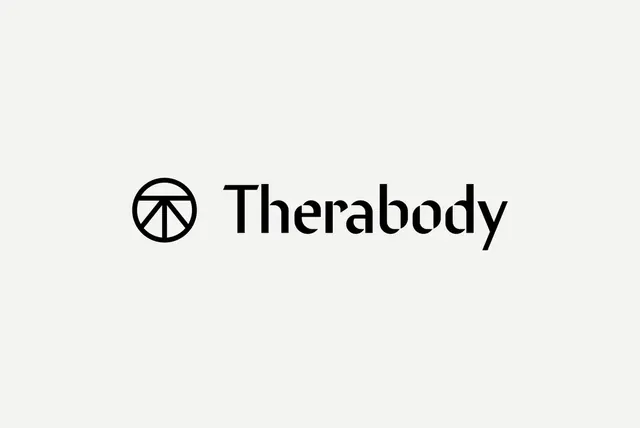 Therabody logo, geometric, minimal, dark