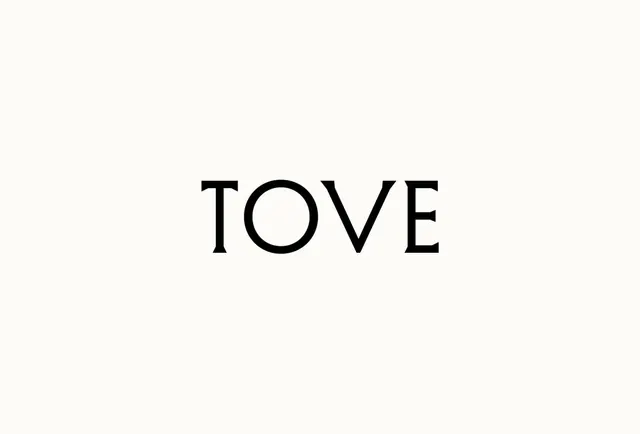 Tove logo, luxury, minimal, dark