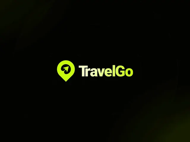 TravelGo logo, geometric, minimal, cool