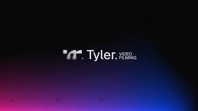 Tyler Visual Production logo, geometric, minimal, light