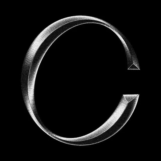 Monogram Circular Logo, minimal, luxury, monochrome