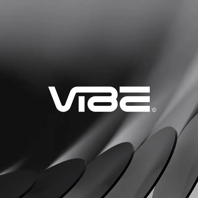 Vibe logo, minimal, light