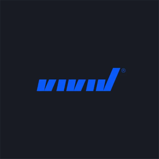 Vivid logo, geometric, minimal, cool