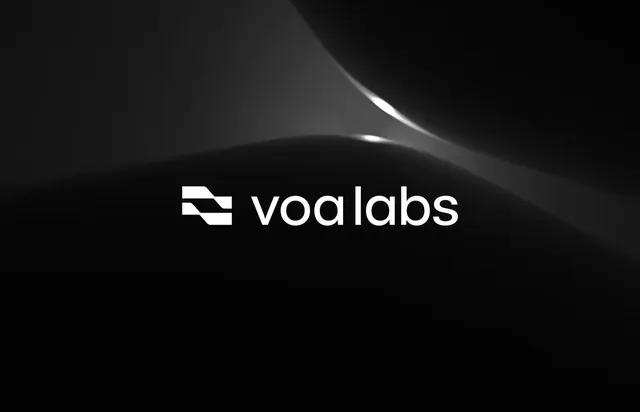 Voalabs logo, geometric, minimal, light