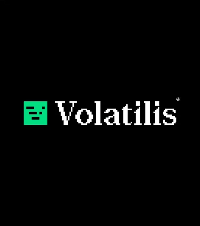 Volatilis logo, geometric, minimal, light