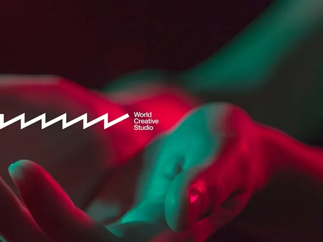 MTV-inspired geometric brand identity, geometric, playful, dark