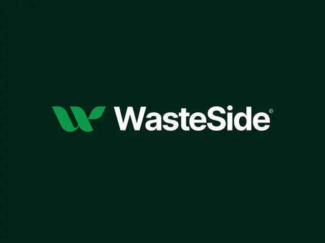 WasteSide logo, geometric, minimal, cool