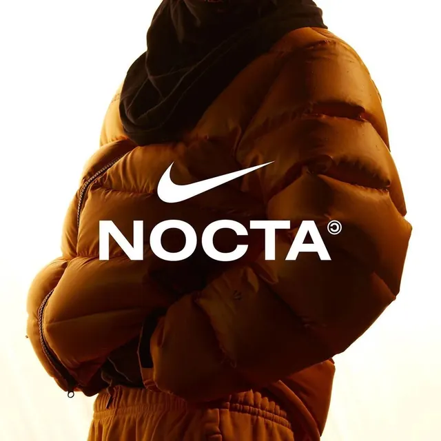 Nike × NOCTA collaboration product hero shot, product-focused, minimal, vibrant