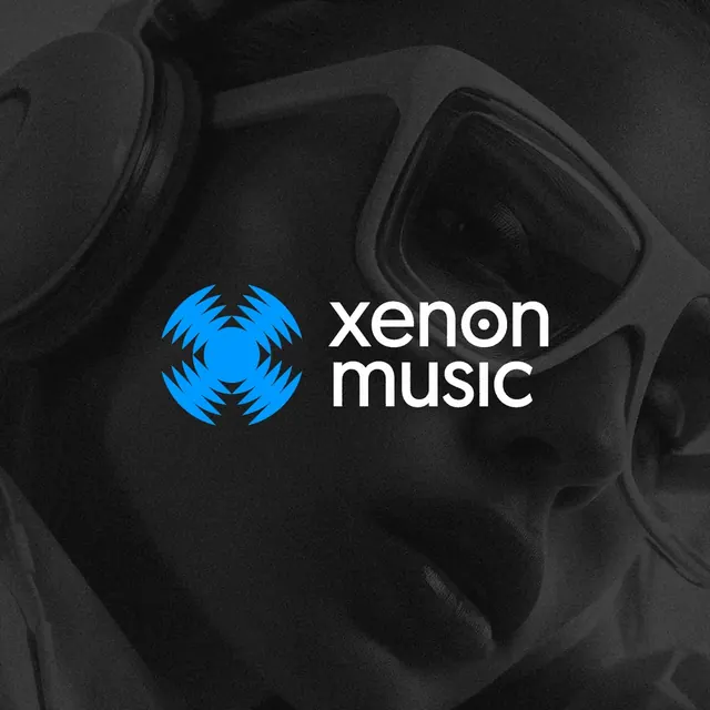 Xenon Music logo, geometric, minimal, cool