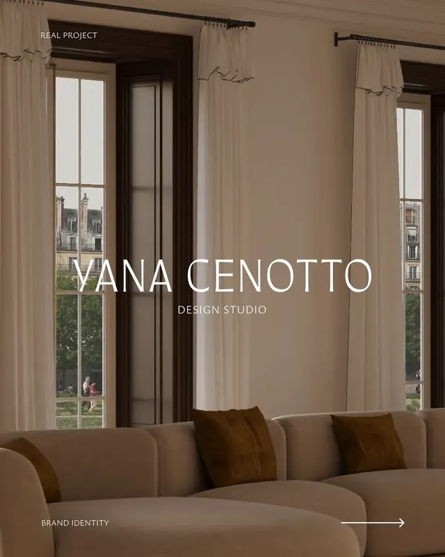 Yana Cenetto logo, minimal, light