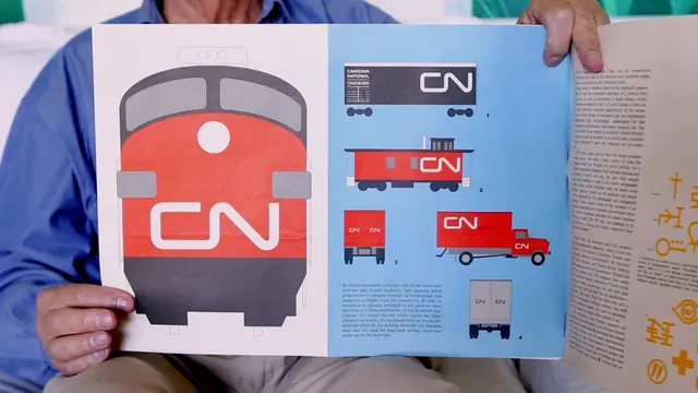 Canadian National Railway brand guidelines, corporate-clean, minimal, dark