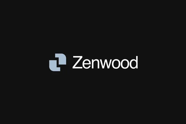 Zenwood logo, geometric, minimal, light