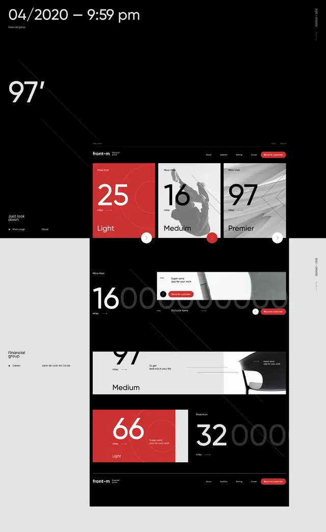 Minimal brutalist data viz, minimal, brutalist, dark