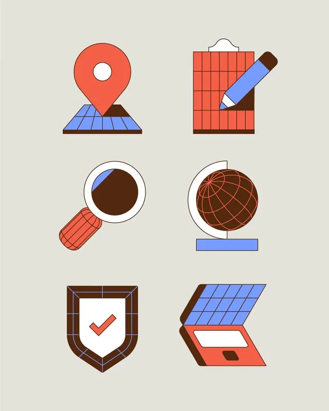 Flat minimal data viz, flat, minimal, warm