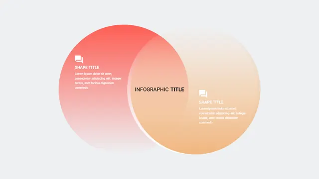 Minimal gradient-heavy infographic, minimal, gradient-heavy, light