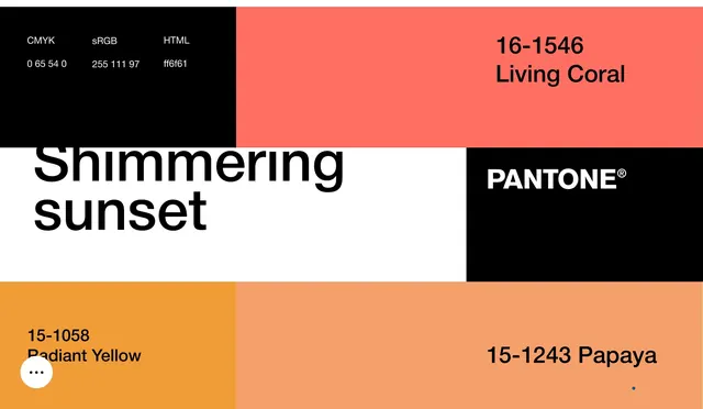 Pantone Color Palette Reference