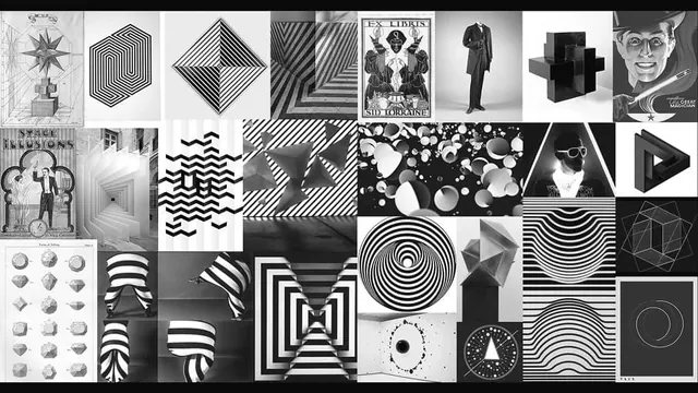 Monochrome design principles and patterns grid, geometric, abstract, monochrome