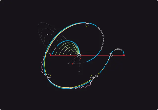 Abstract line-art data viz, abstract, line-art, cool