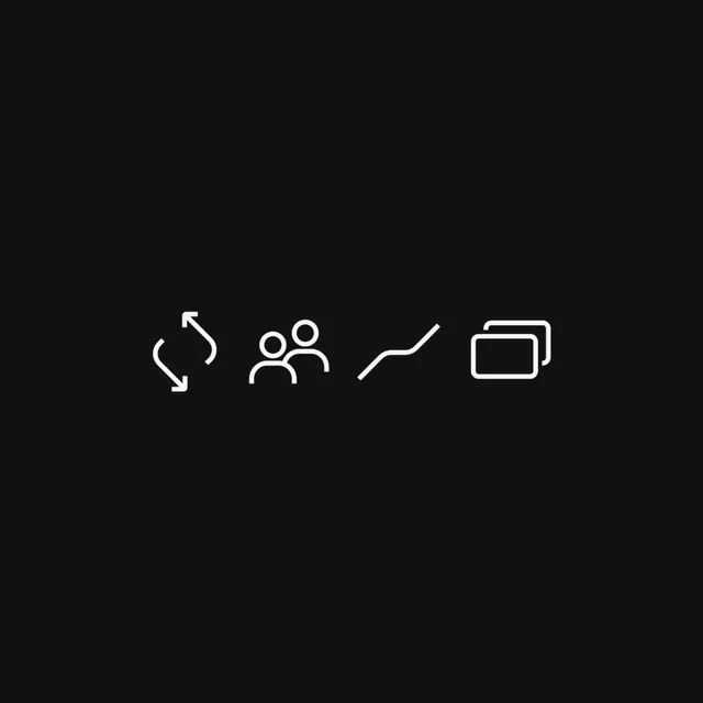 Minimal line-art data viz, minimal, line-art, dark