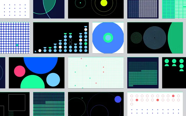 Data-dense abstract data viz, data-dense, abstract, cool