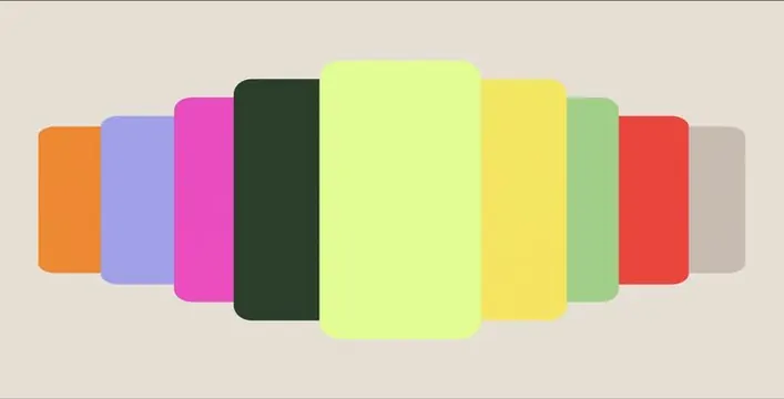 Minimal gradient-heavy infographic, minimal, gradient-heavy, warm
