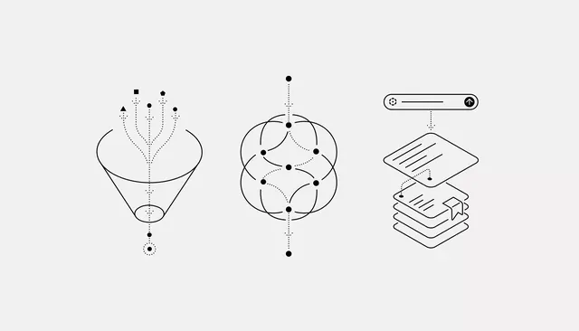 Line-art minimal data viz, line-art, minimal, dark