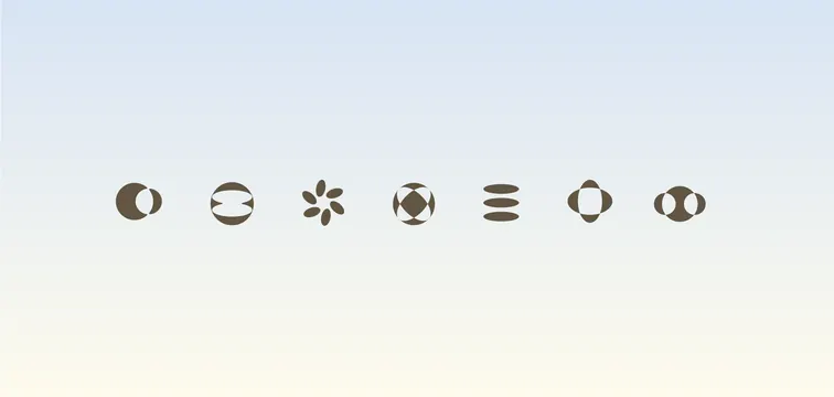 Minimal abstract infographic, minimal, abstract, light