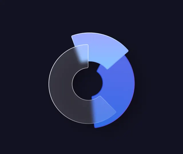 Gradient-heavy minimal data viz, gradient-heavy, minimal, gradient