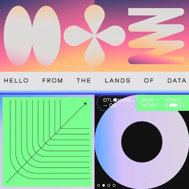 Minimal gradient-heavy data viz, minimal, gradient-heavy, dark