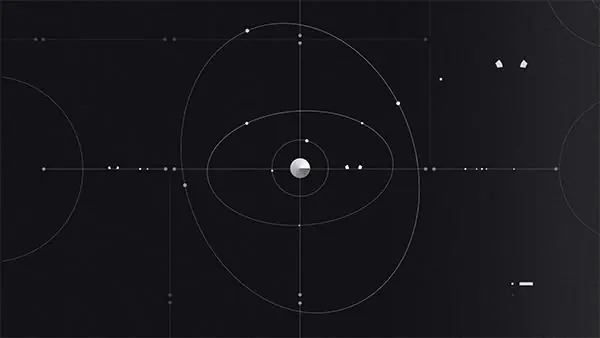 Minimal technical data viz, minimal, technical, dark