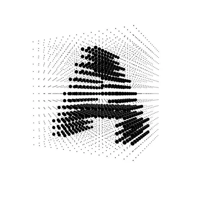 Abstract geometric data viz, abstract, geometric, dark