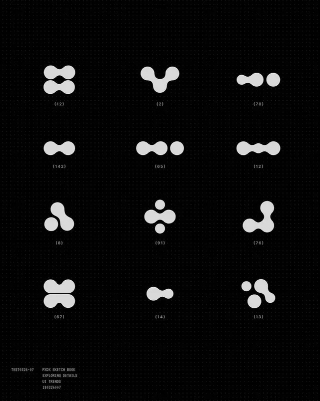 Minimal geometric data viz, minimal, geometric, dark