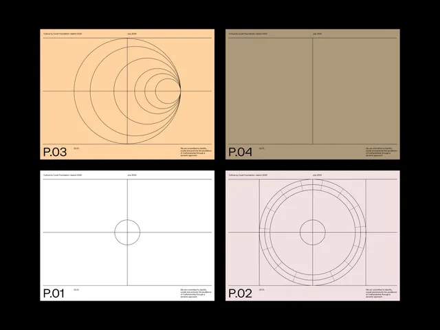 Minimal geometric data viz, minimal, geometric, earthy