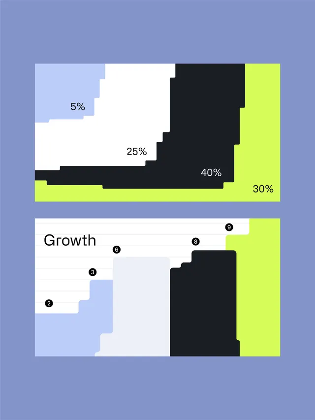 Styleframes: motion design infographic series (slide 3), technical, geometric, vibrant