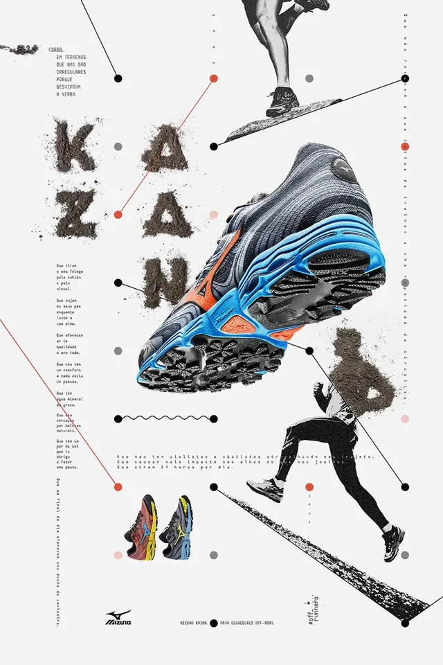 Running shoe product infographic, infographic, technical, dark